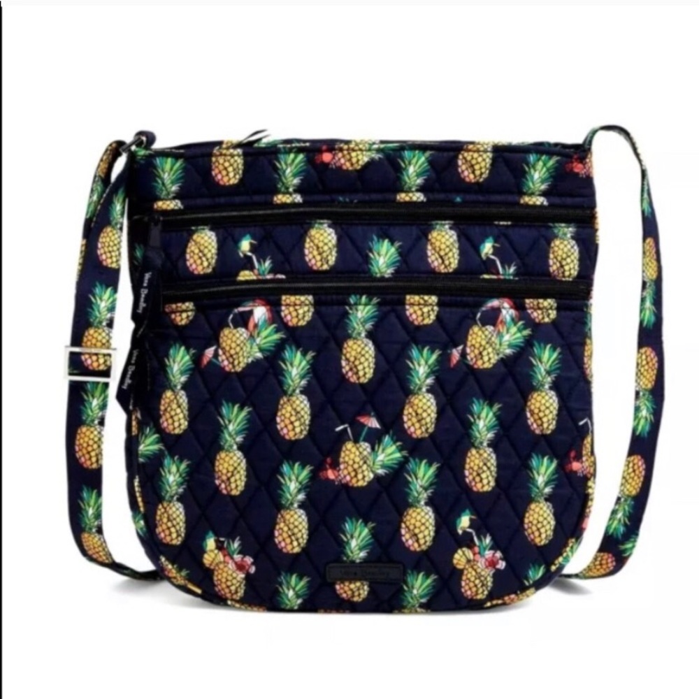 Vera Bradley Toucan Party Trio Zip Hipster Quilted